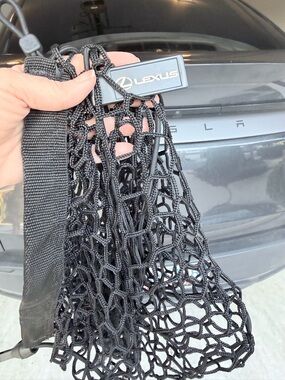Lexus Black Cargo Net with Logo Tag